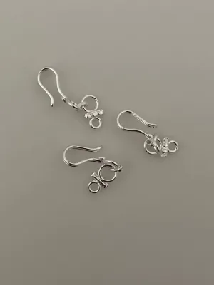 3 Sets of Sterling Silver Hook / S -Lock Extension