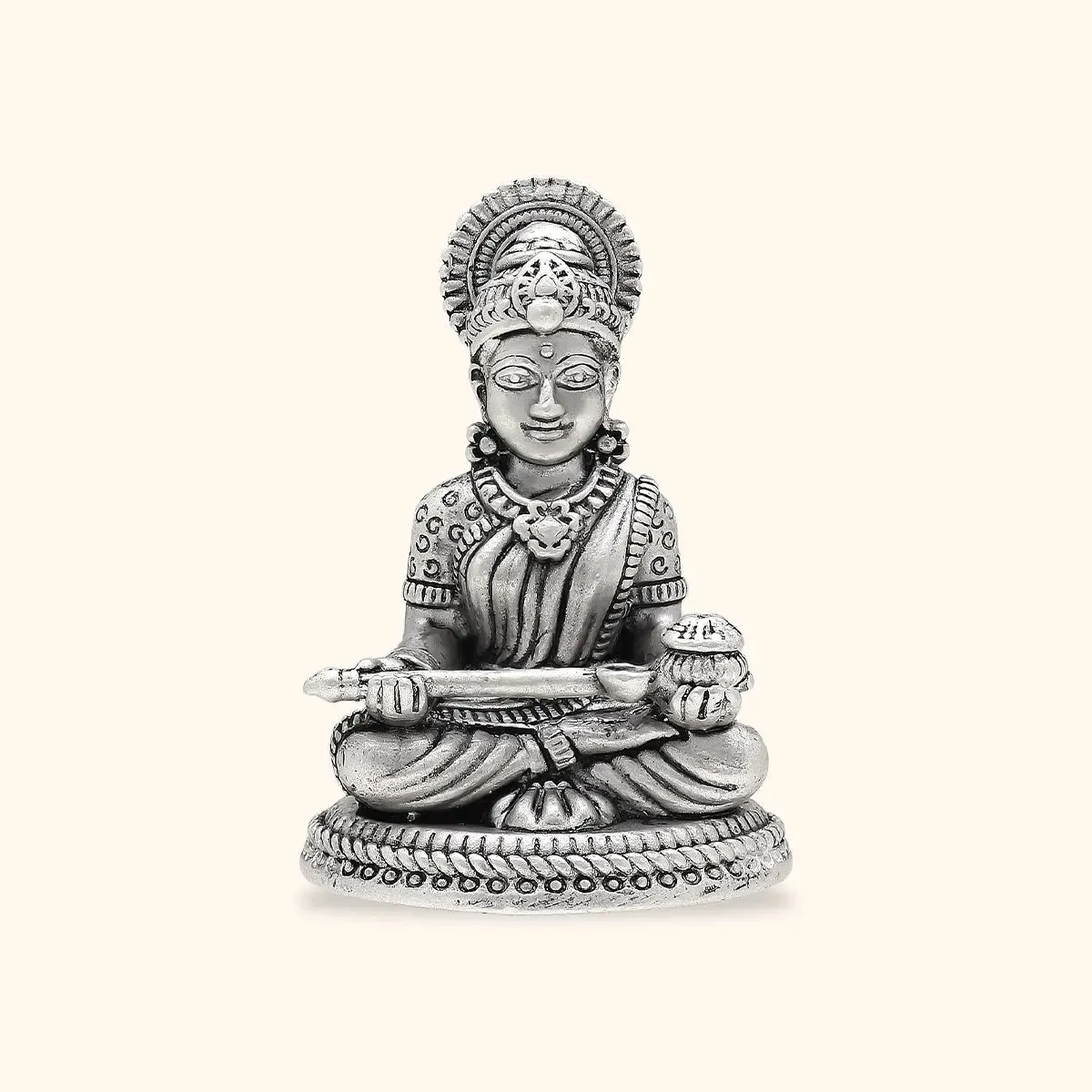 925 Antique Silver Matte Annapurna Idol