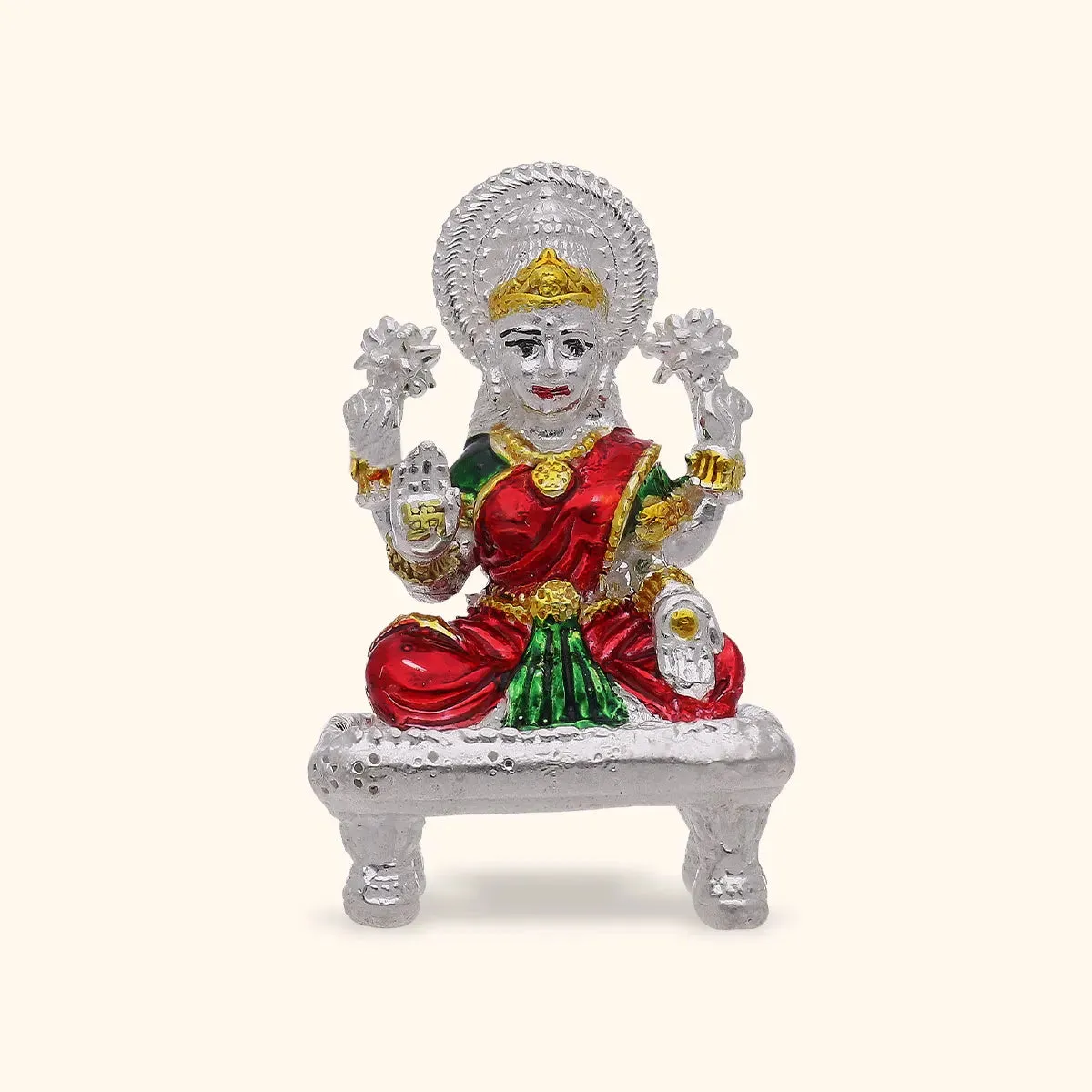 925 Silver Laxmi ji idol