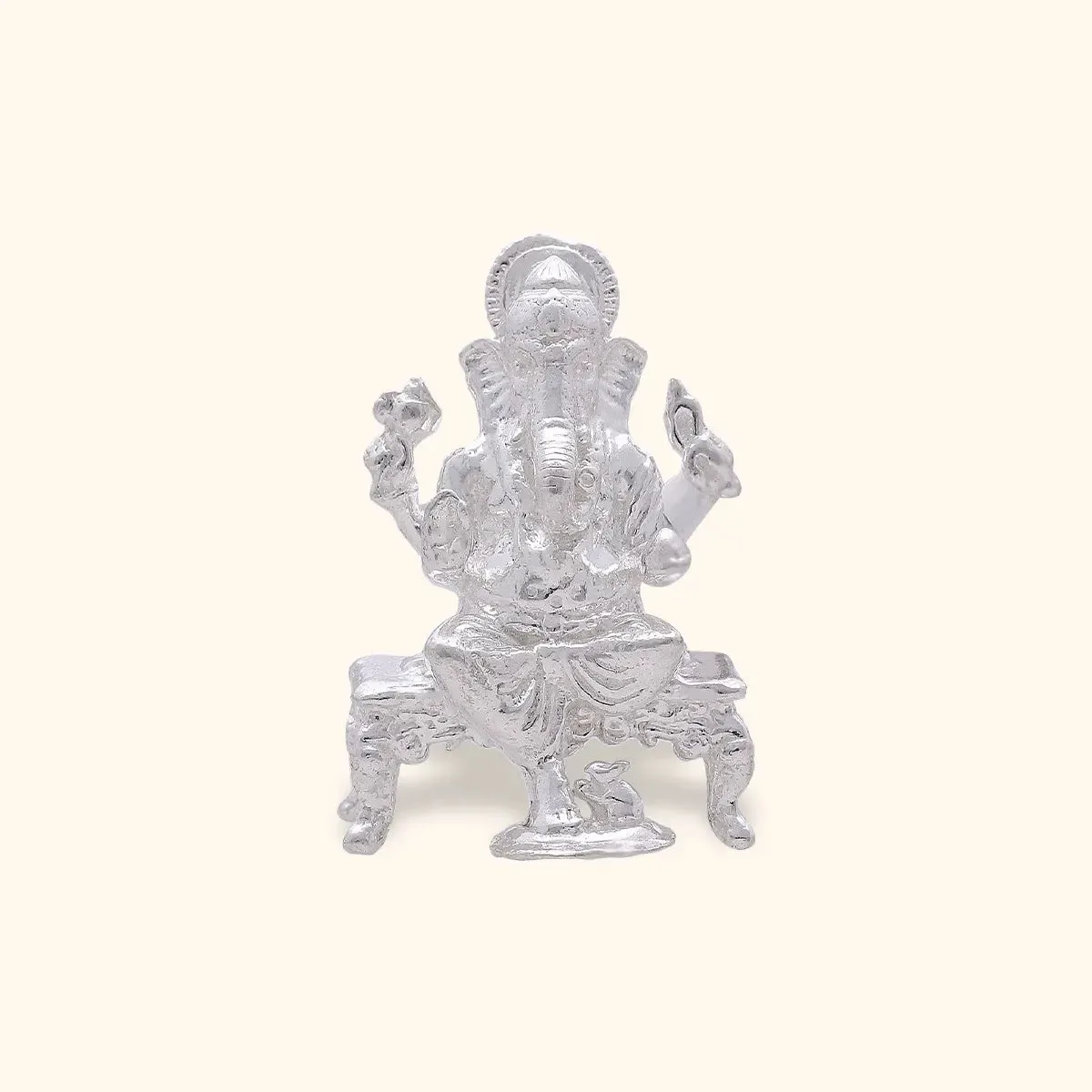 925 Silver Lord Ganesh Solid idol