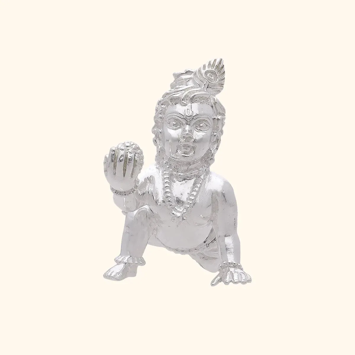925 Silver Solid Bal krishna