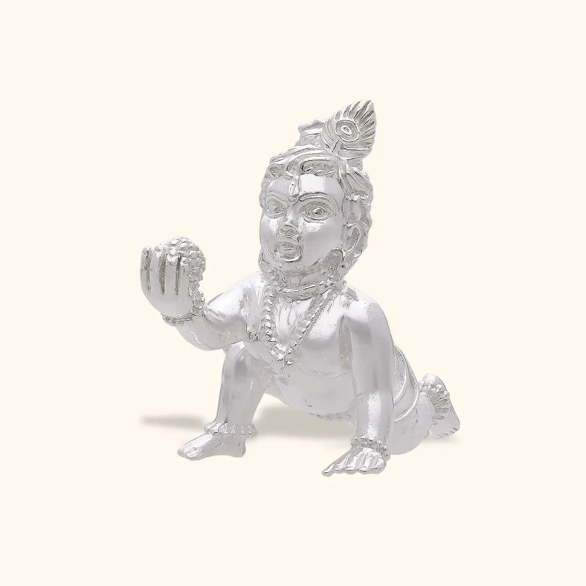 925 Silver Solid Bal krishna
