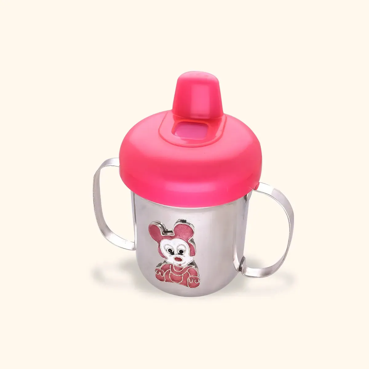 925 Silver Twin Handle Baby Bottle