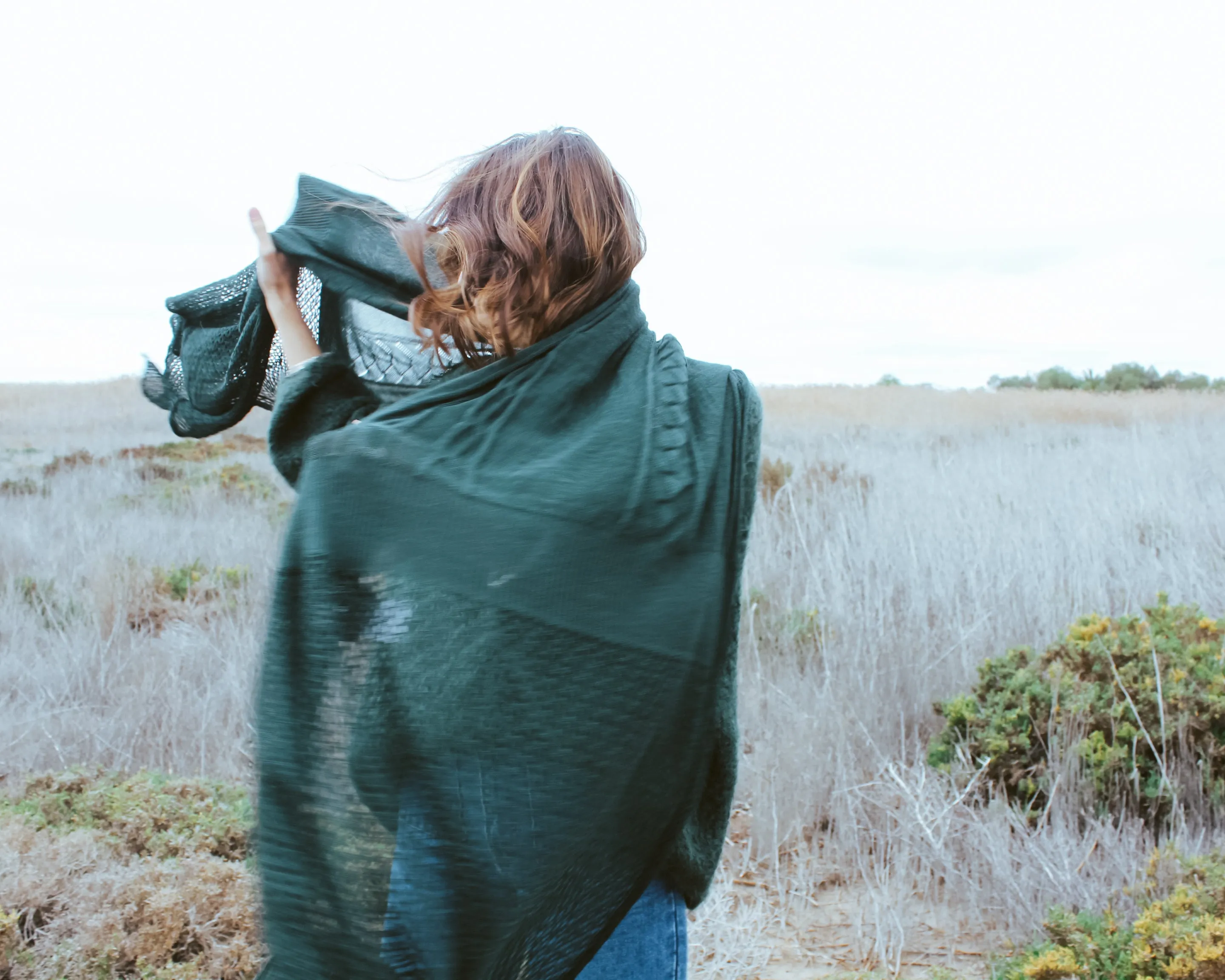 Amano Baby Alpaca oversize wrap-OIive