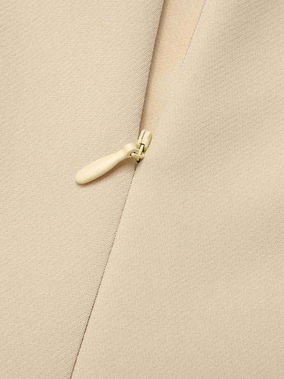 Apricot 1950s Solid Strapless Romper