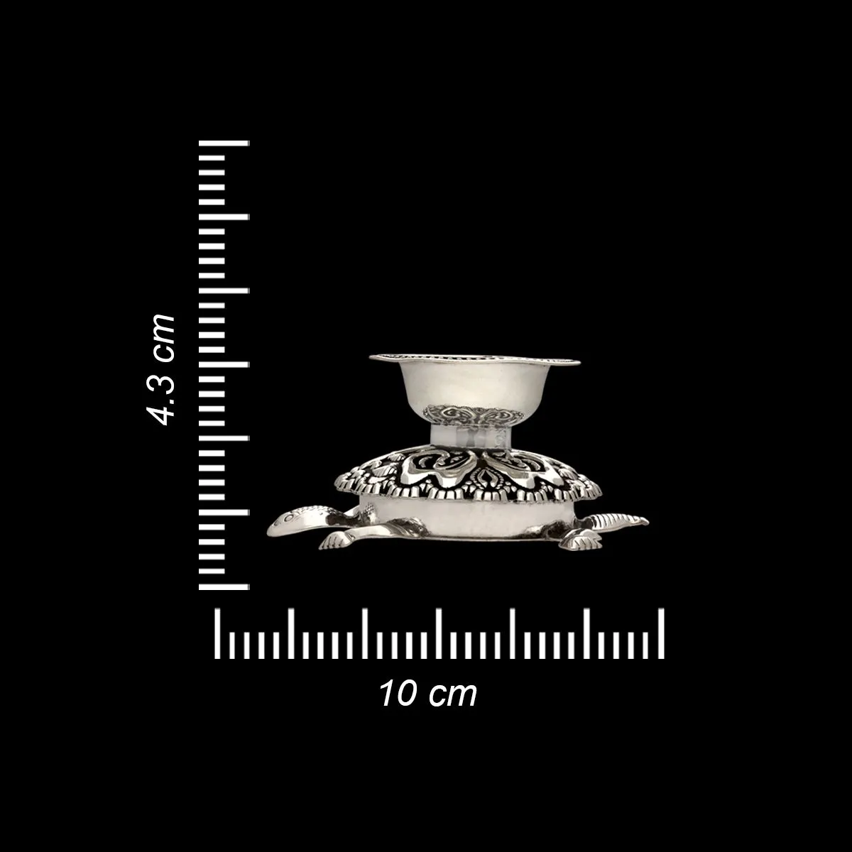 Celestial Blessings Silver Diya
