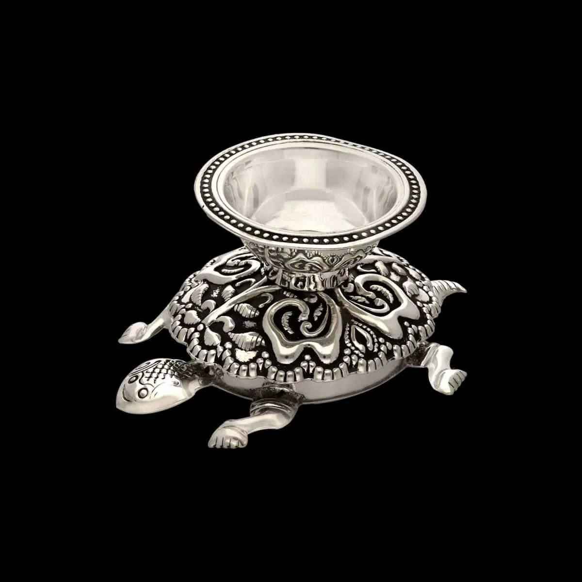 Celestial Blessings Silver Diya