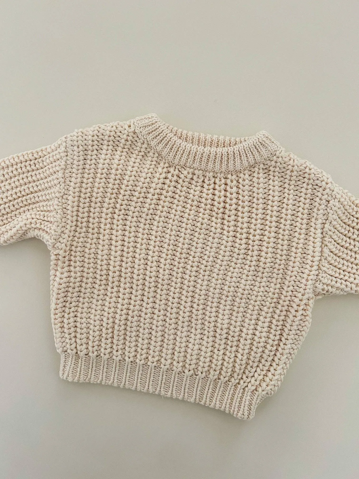 CHUNKY KNIT JUMPER - OAT