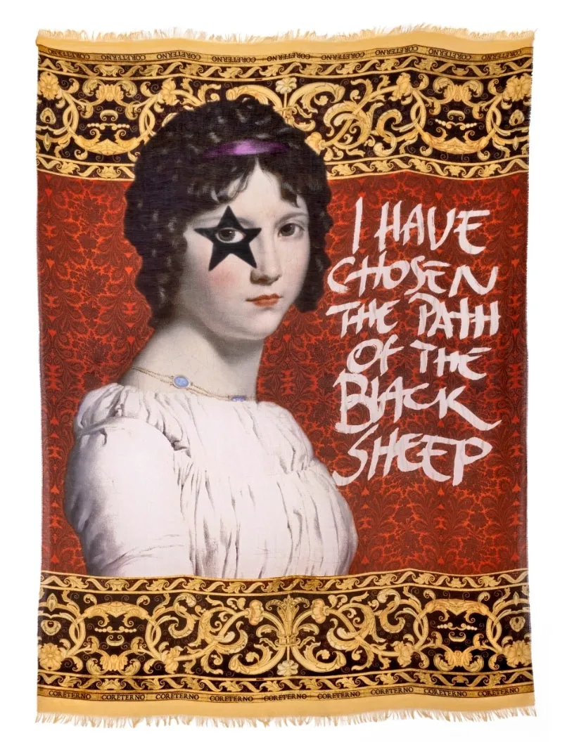 Coreterno "The Black Sheep "- Maxi scarf