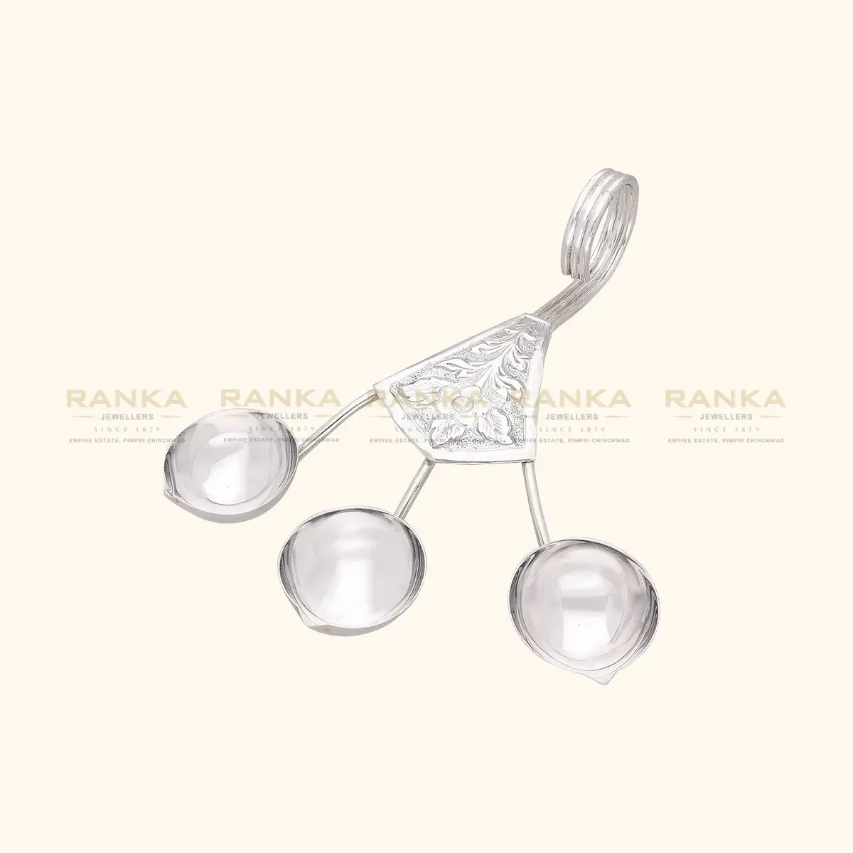 Divine Silver Aarti Holder