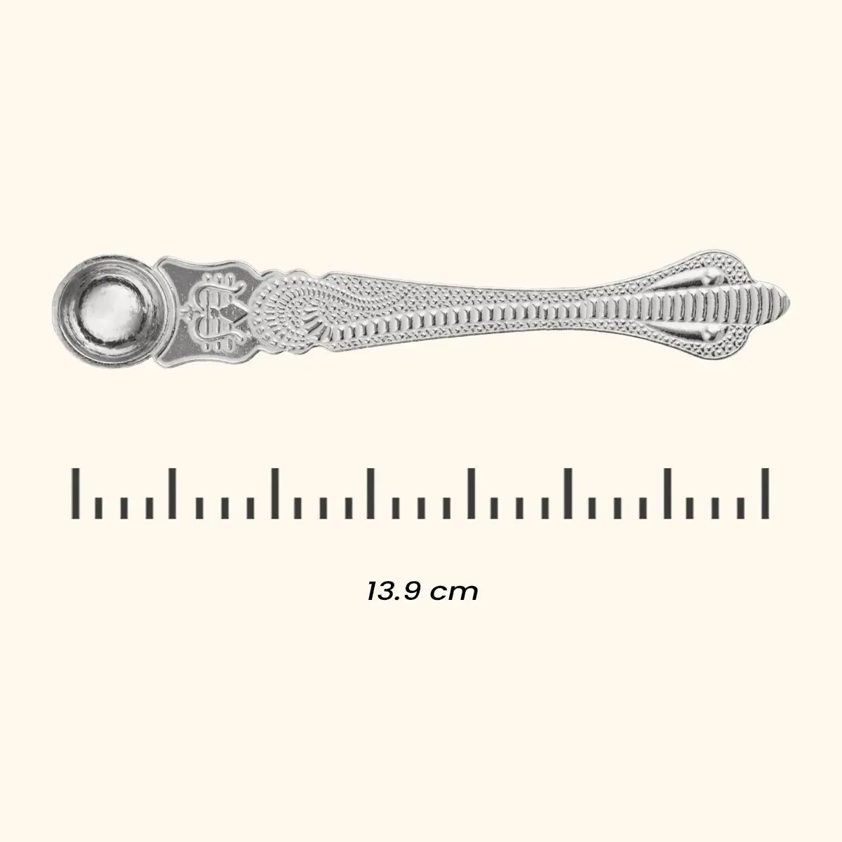 Gleaming Silver Puja Spoon
