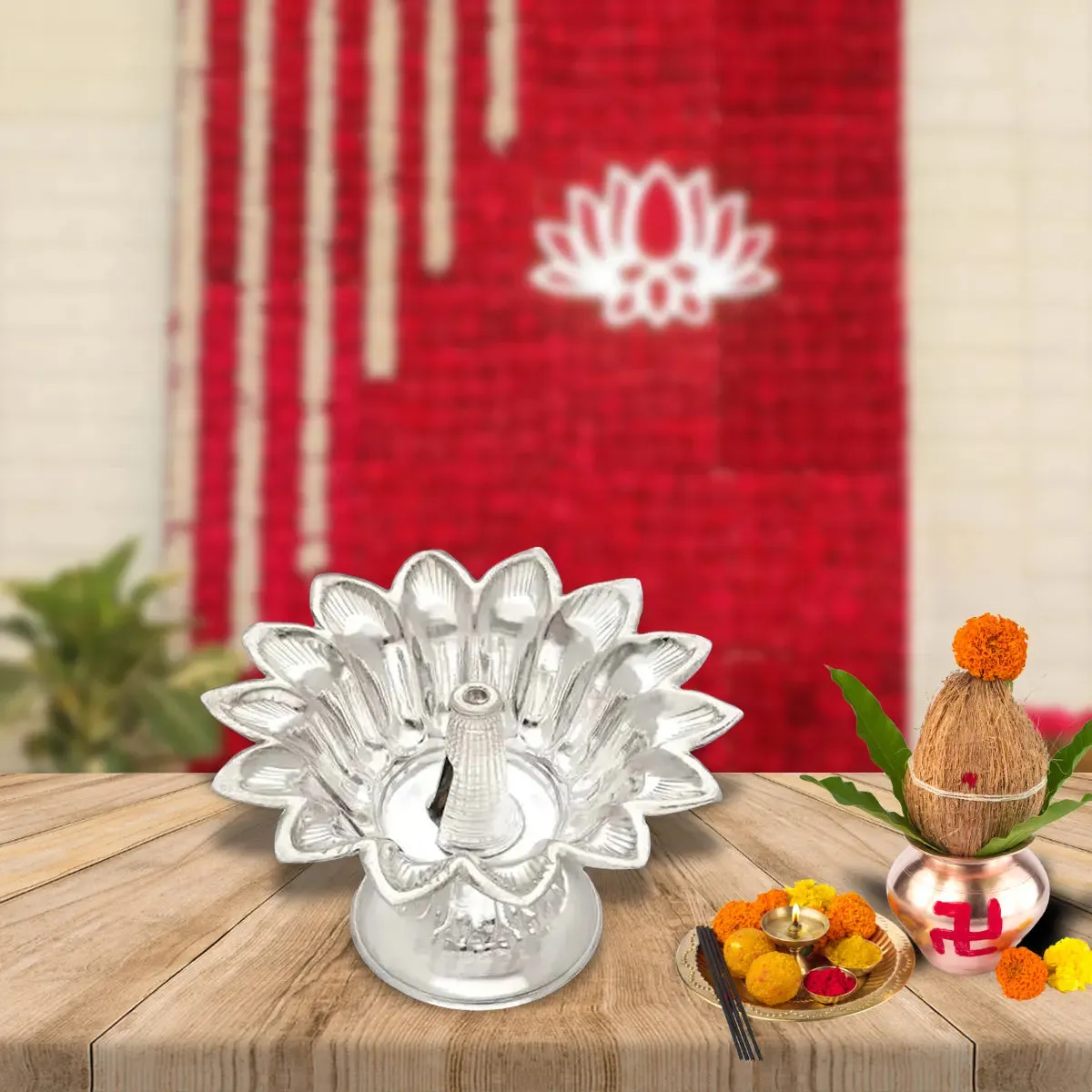 Illuminating Silver Diya