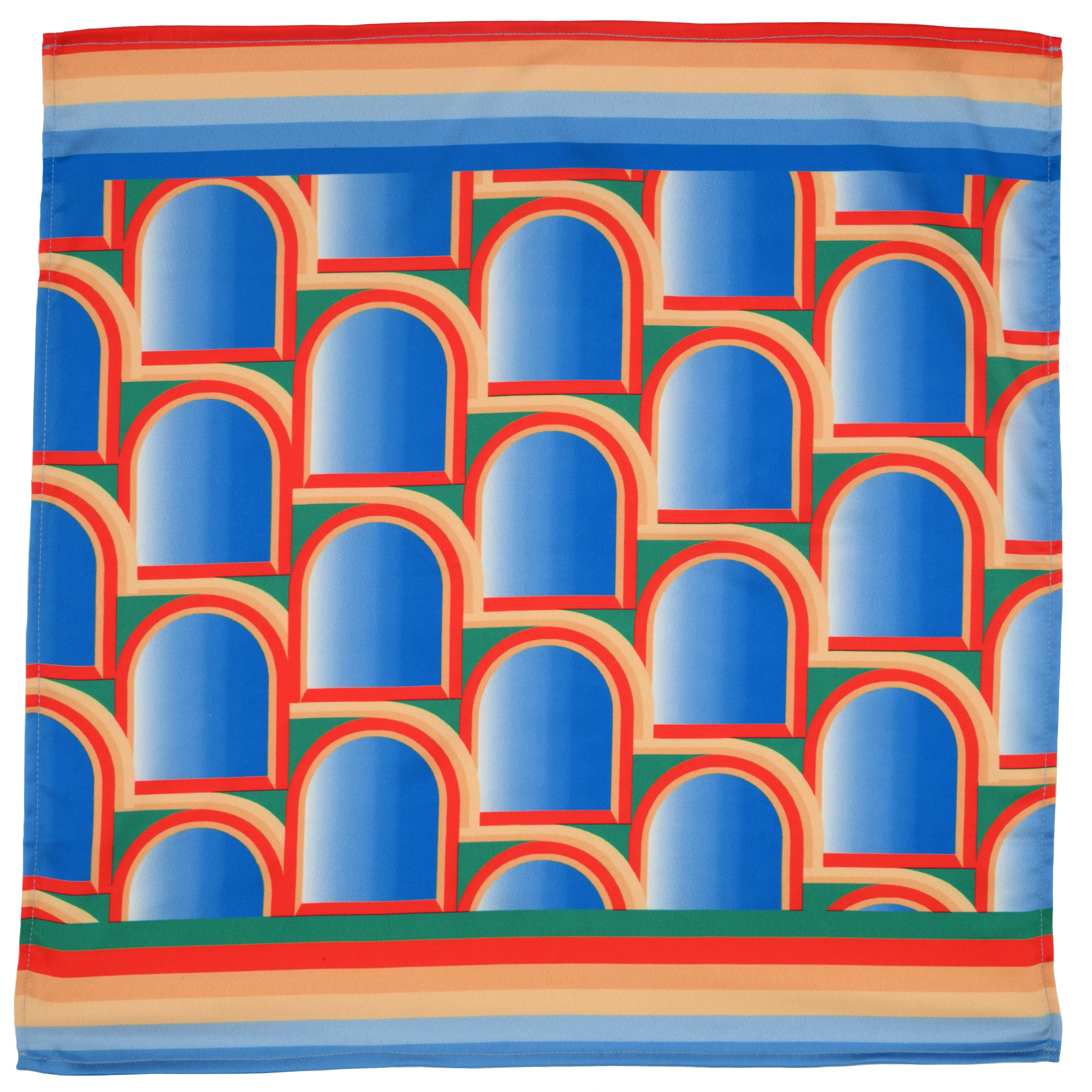 Illusions Neck Scarf Cum Pocket Square in Premium Soft Satin