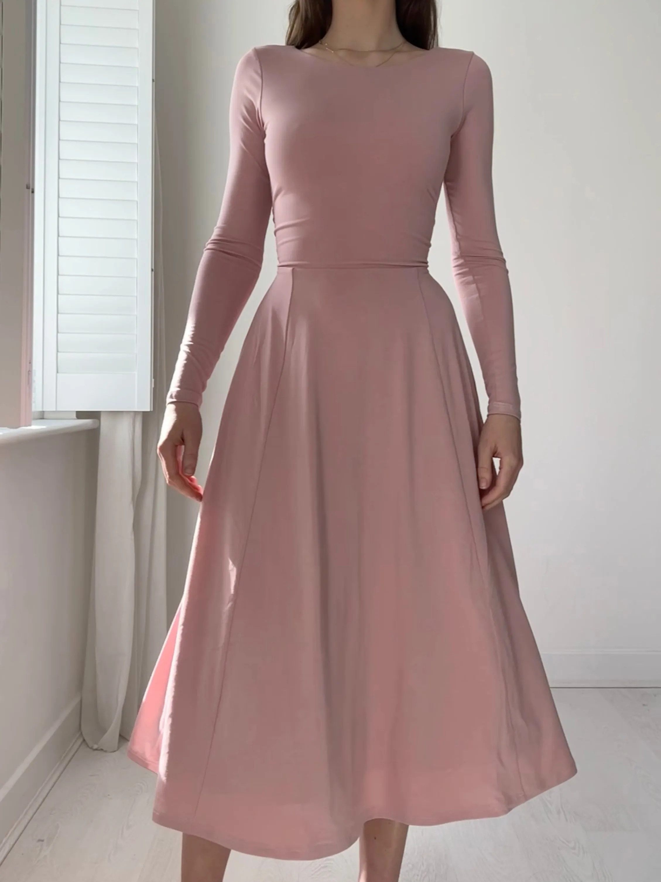 Iris Midi Dress in Organic Bamboo