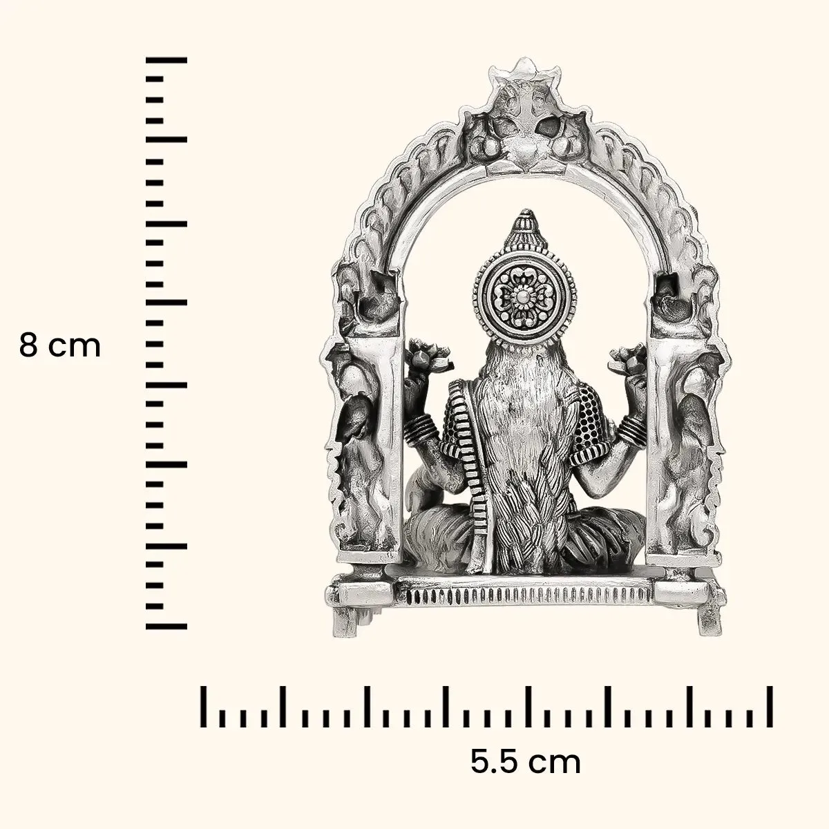 Lakshmi Antique 925 Silver Idol