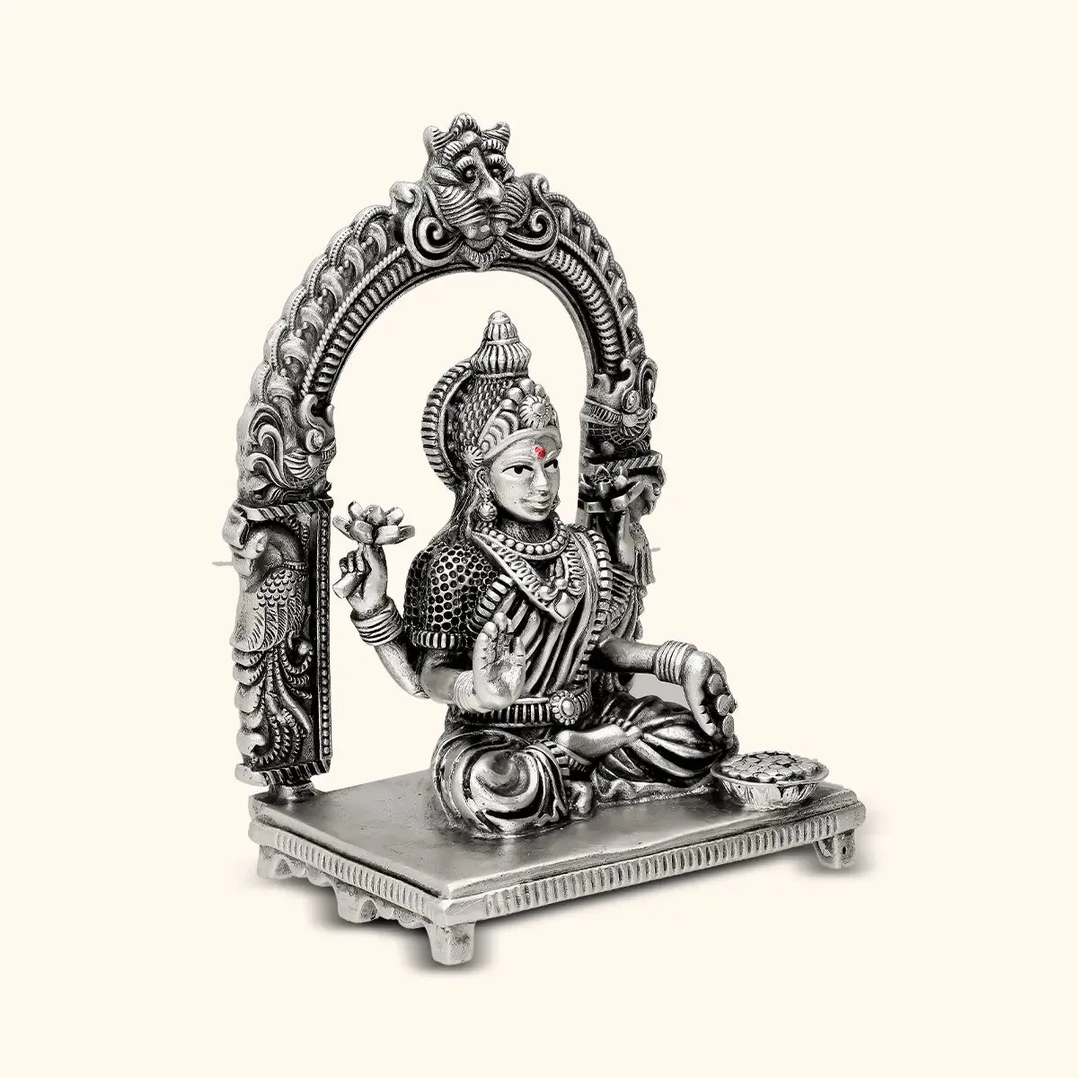 Lakshmi Antique 925 Silver Idol
