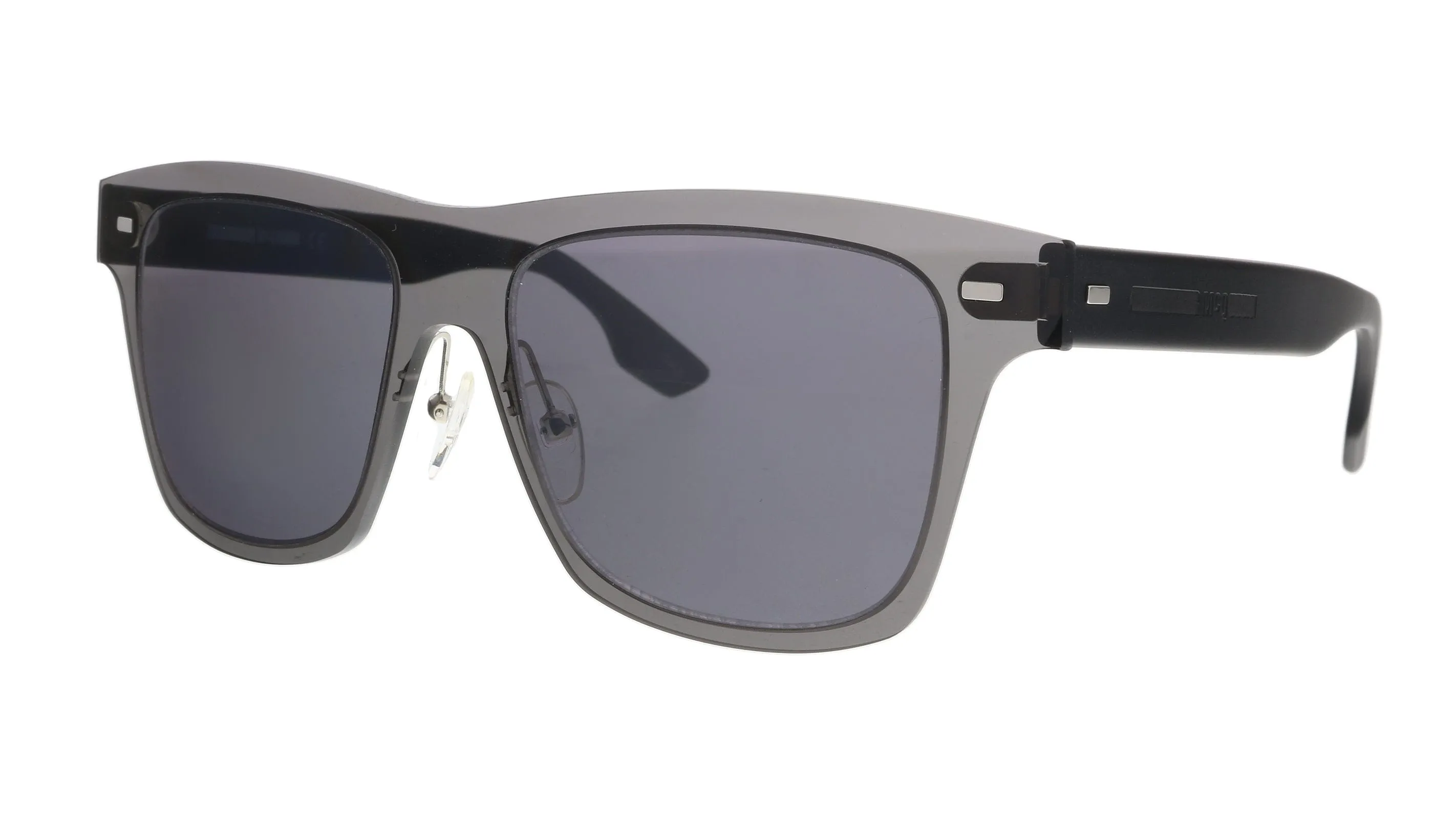 McQ MQ0008S-001 Black Rectangle Sunglasses