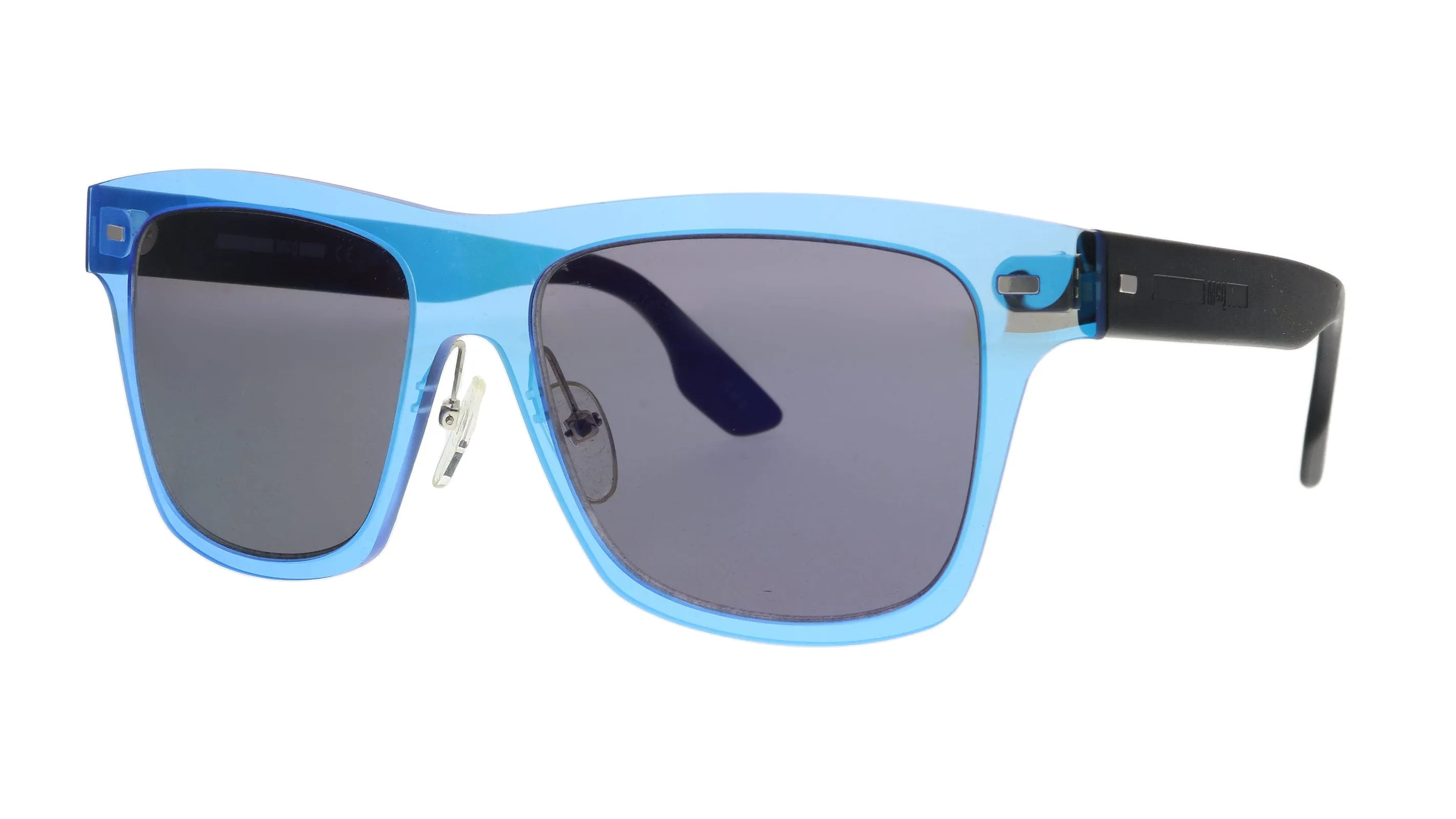 McQ MQ0008S-003 Blue Rectangle Sunglasses