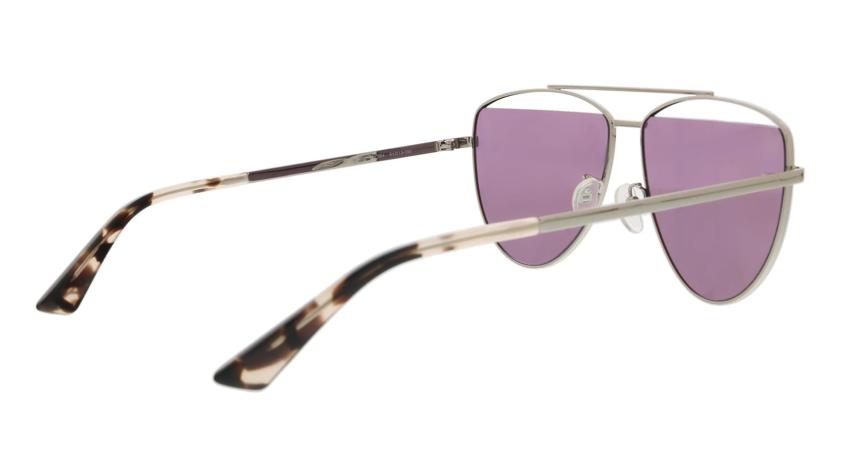 McQ MQ0157S-004 Silver Aviator Sunglasses