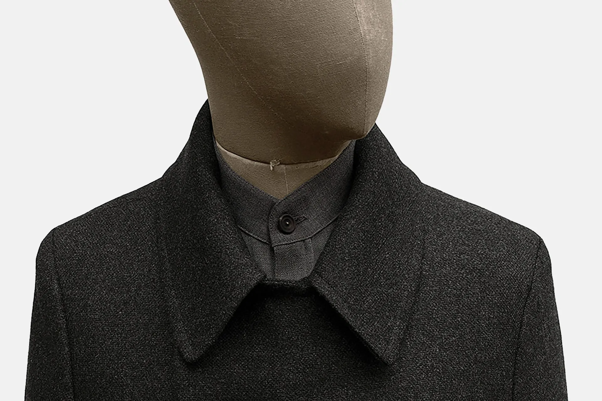 Merino Hopsack Peacoat