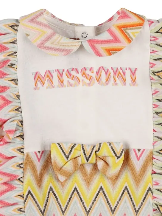 Missoni   Printed cotton jersey romper &amp; hat 