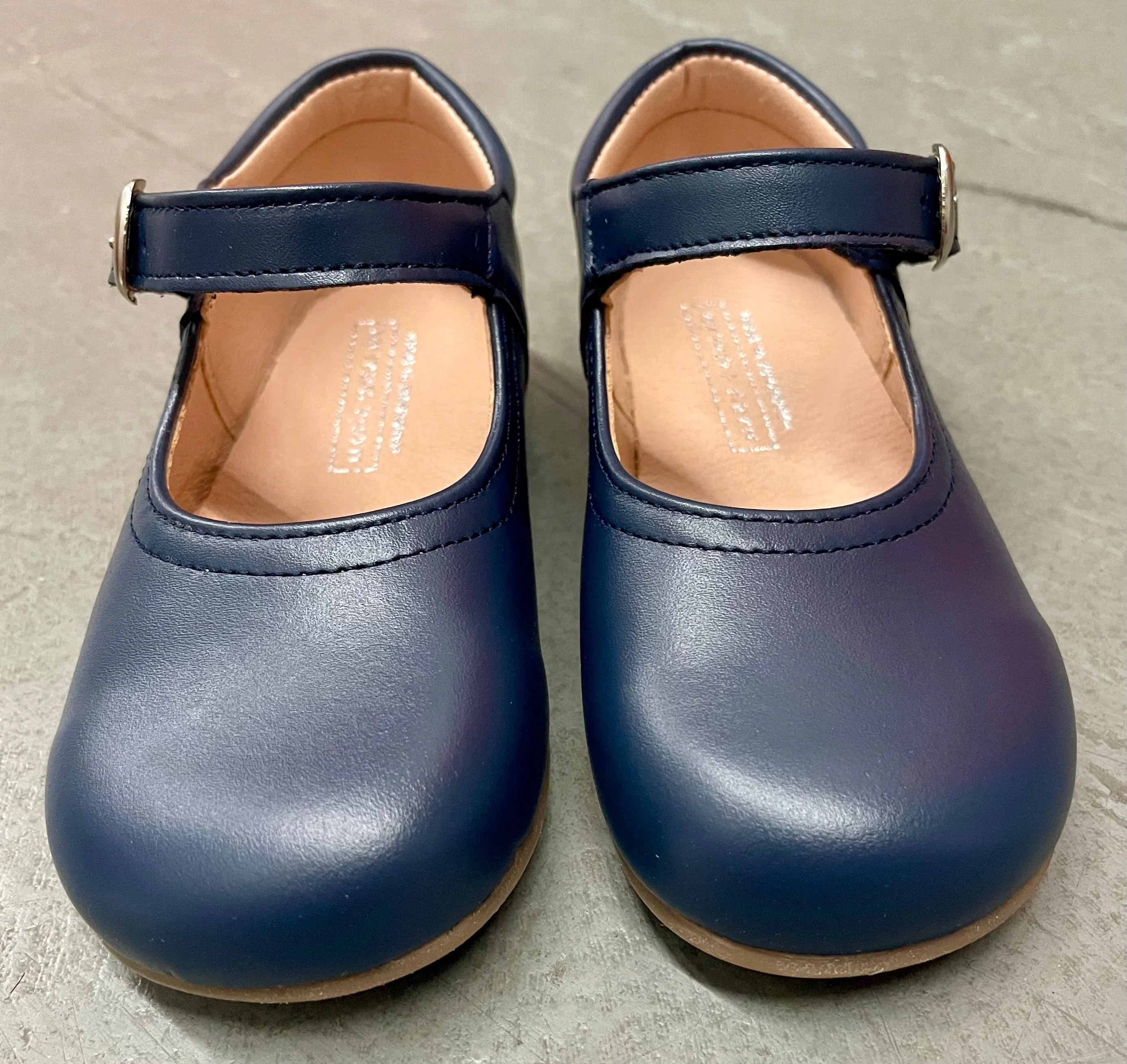 Navy Leather Mary Janes