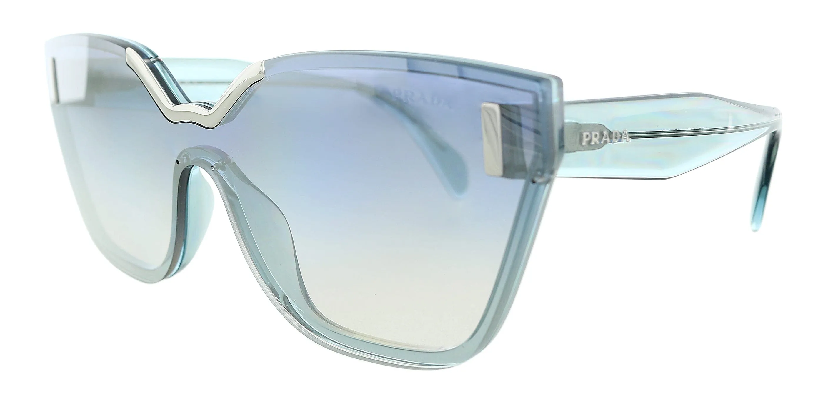 Prada 0PR 16TS VIS5R0 Light Azure Square Sunglasses