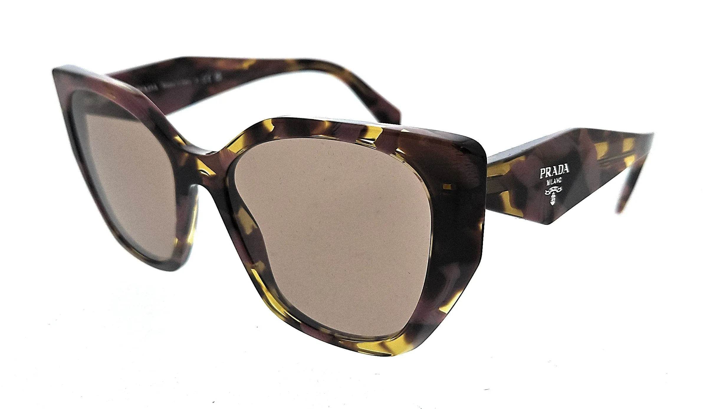 Prada 0PR 19ZS 18N10D Tortoise cognac begonia Square Sunglasses