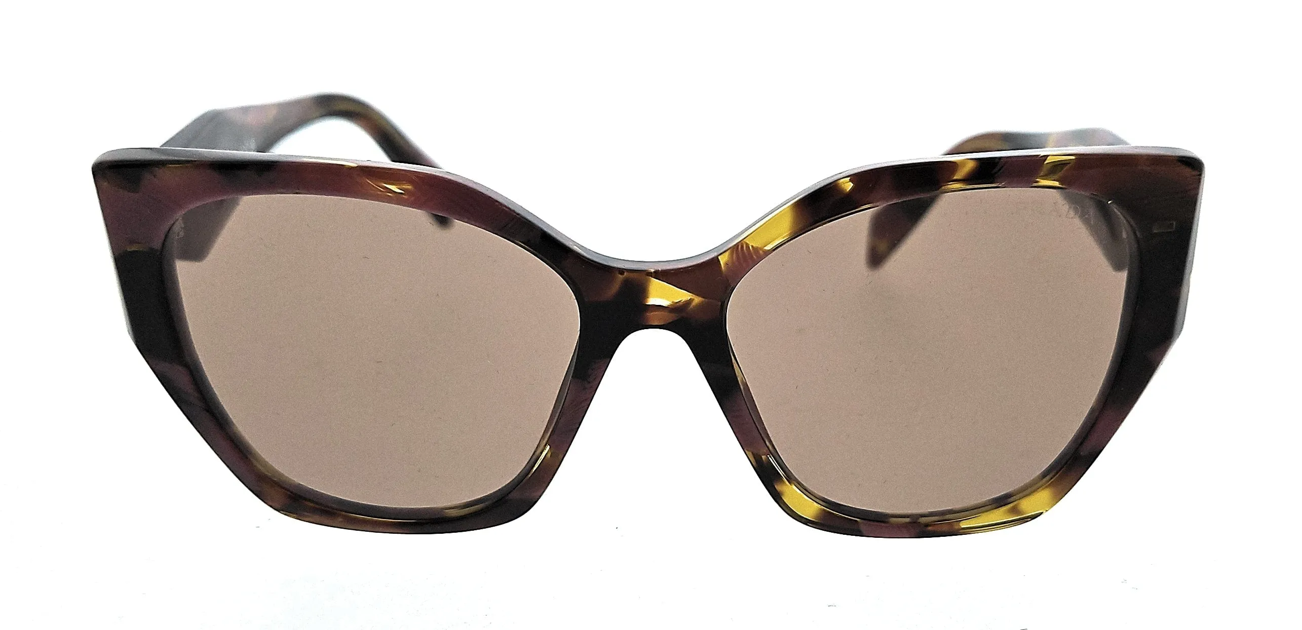 Prada 0PR 19ZS 18N10D Tortoise cognac begonia Square Sunglasses