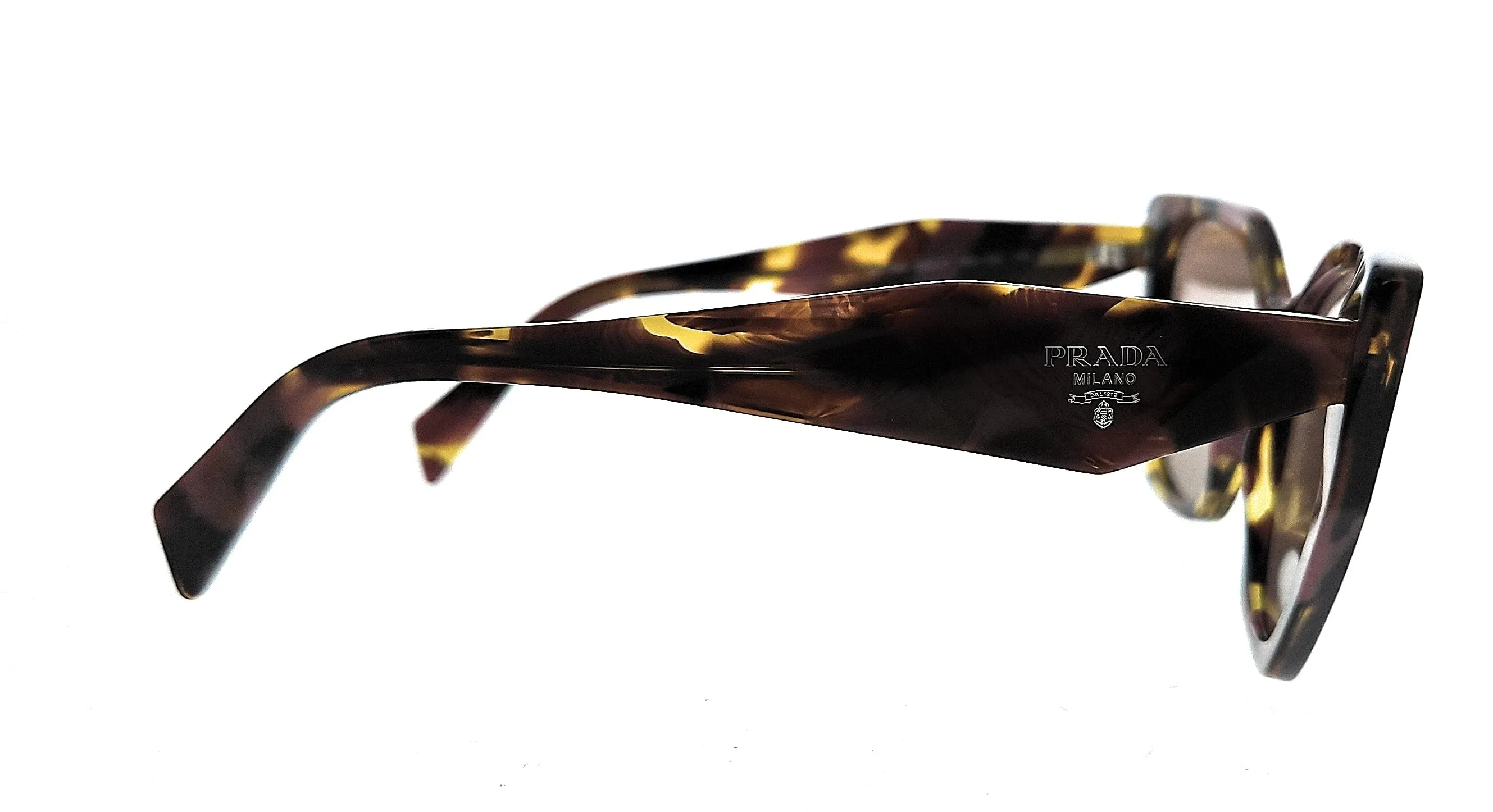Prada 0PR 19ZS 18N10D Tortoise cognac begonia Square Sunglasses