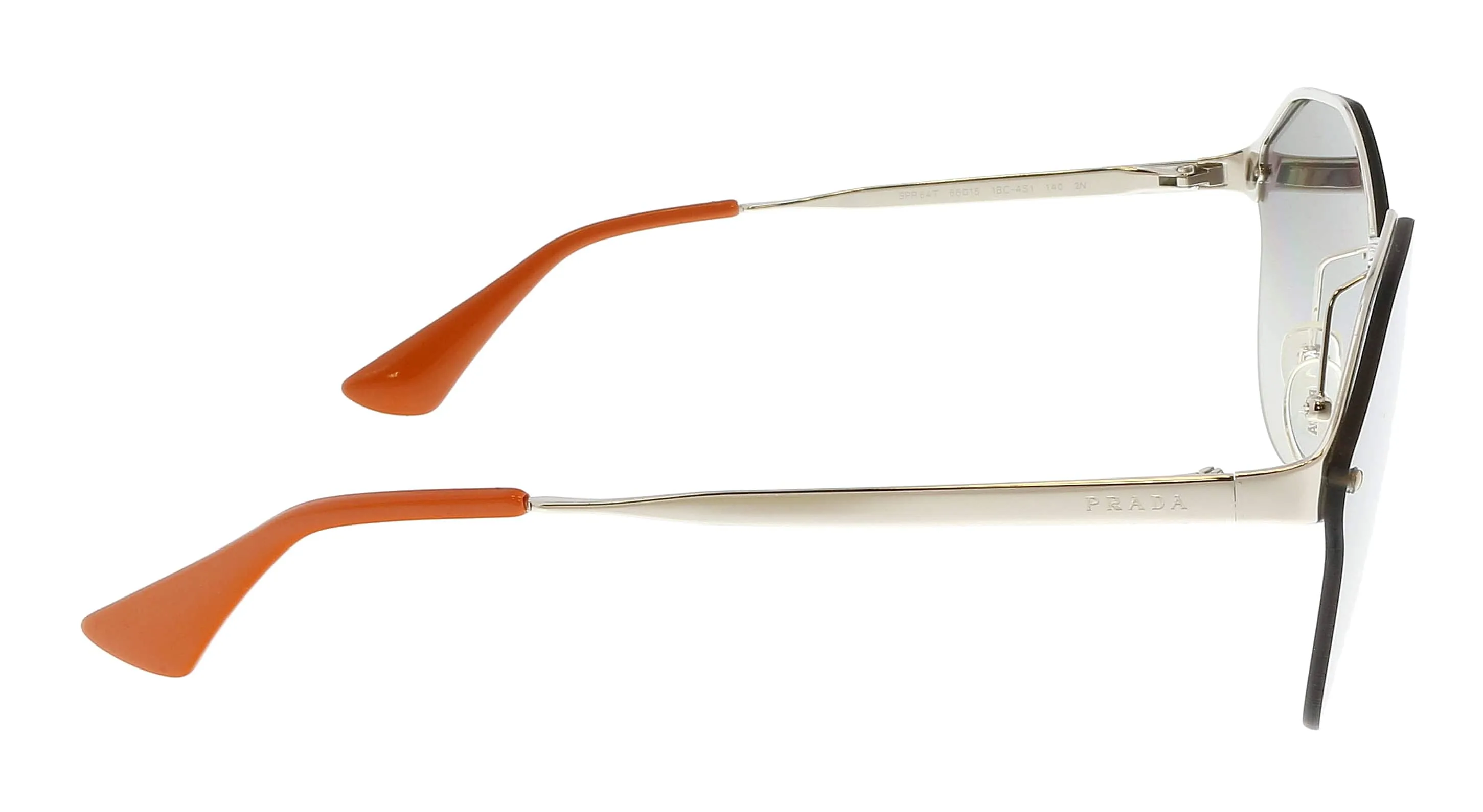 Prada 0PR 64TS 1BC4S1 Cat Walk Silver Cateye  Sunglasses