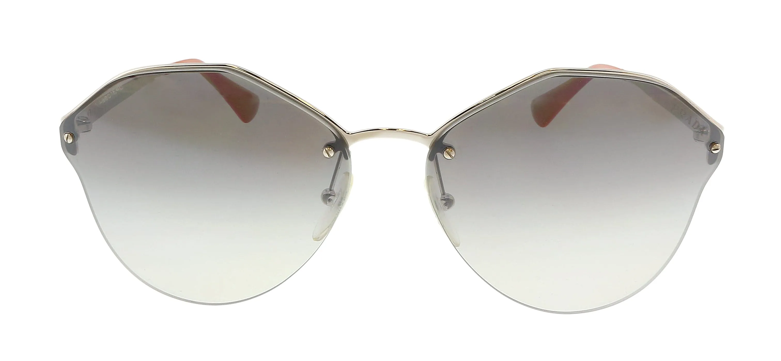Prada 0PR 64TS 1BC4S1 Cat Walk Silver Cateye  Sunglasses