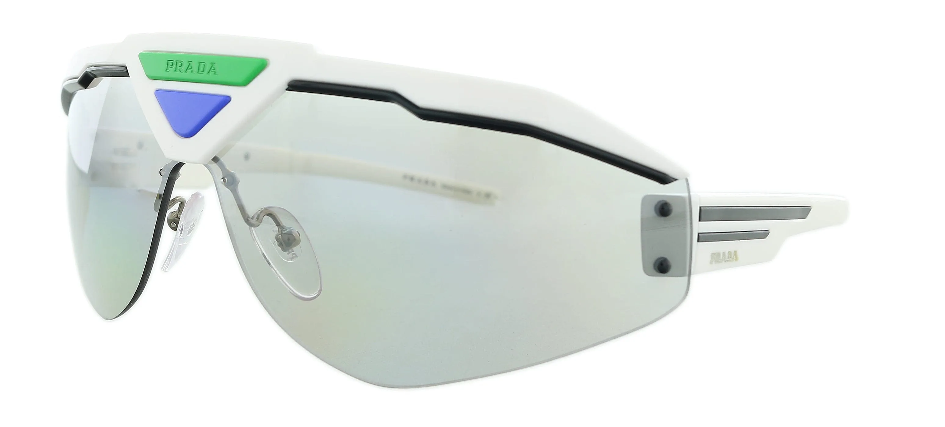 Prada 0PR 69VS 4611I2 White Sport Rectangle Sunglasses