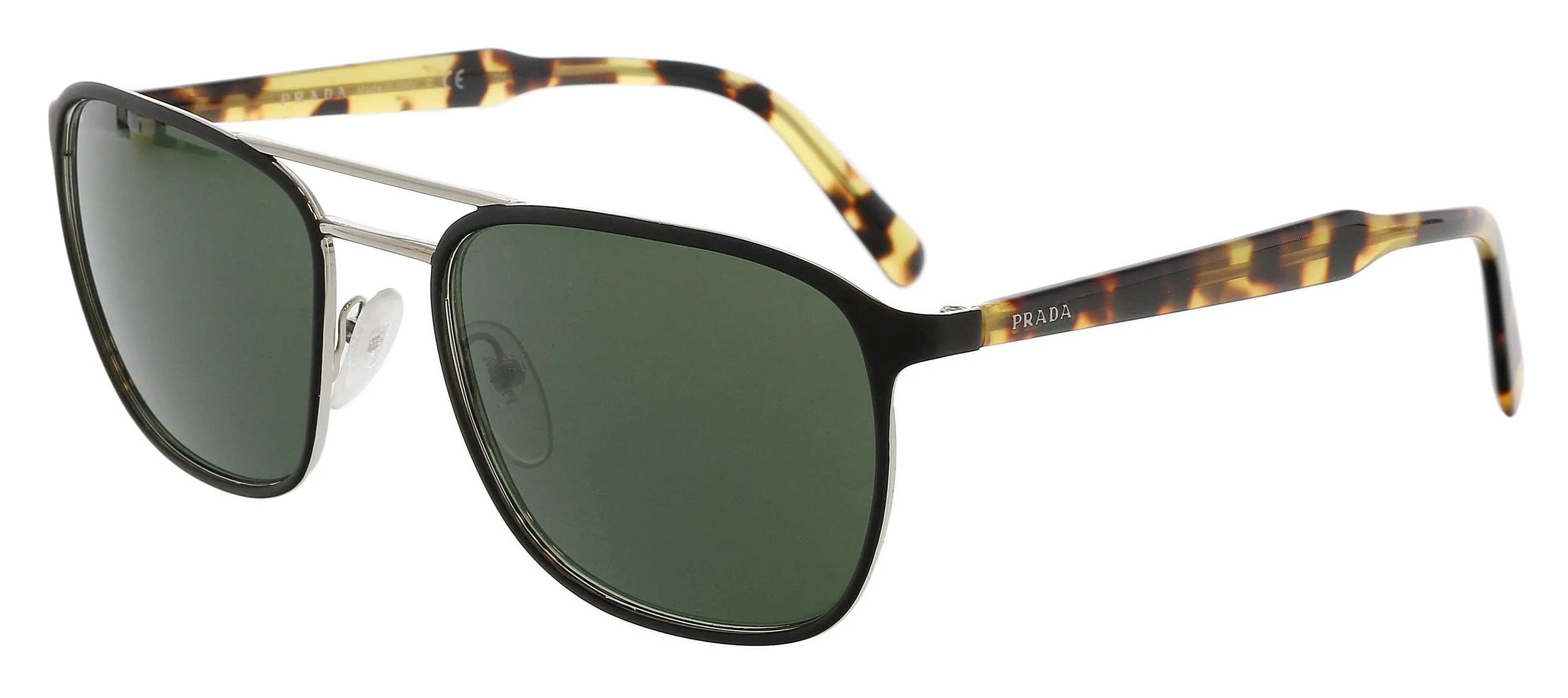 Prada 0PR 75VS 5240B256 Aviator Full rim Black Sunglasses