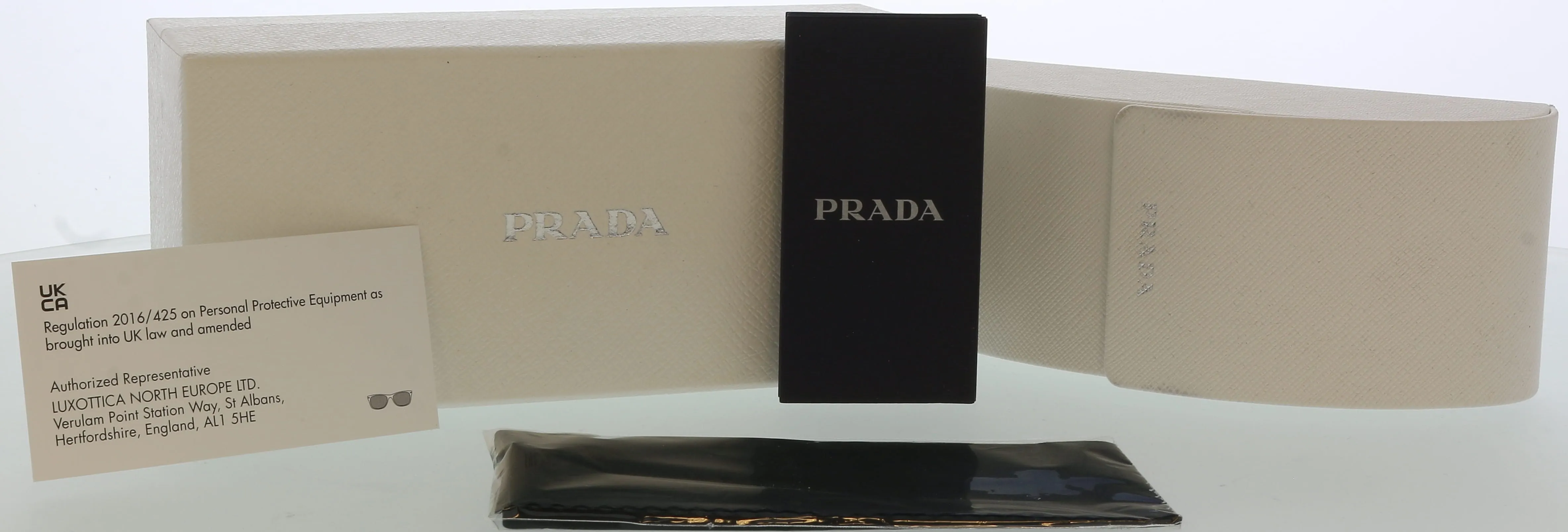Prada 0PR 75VS 5240B256 Aviator Full rim Black Sunglasses