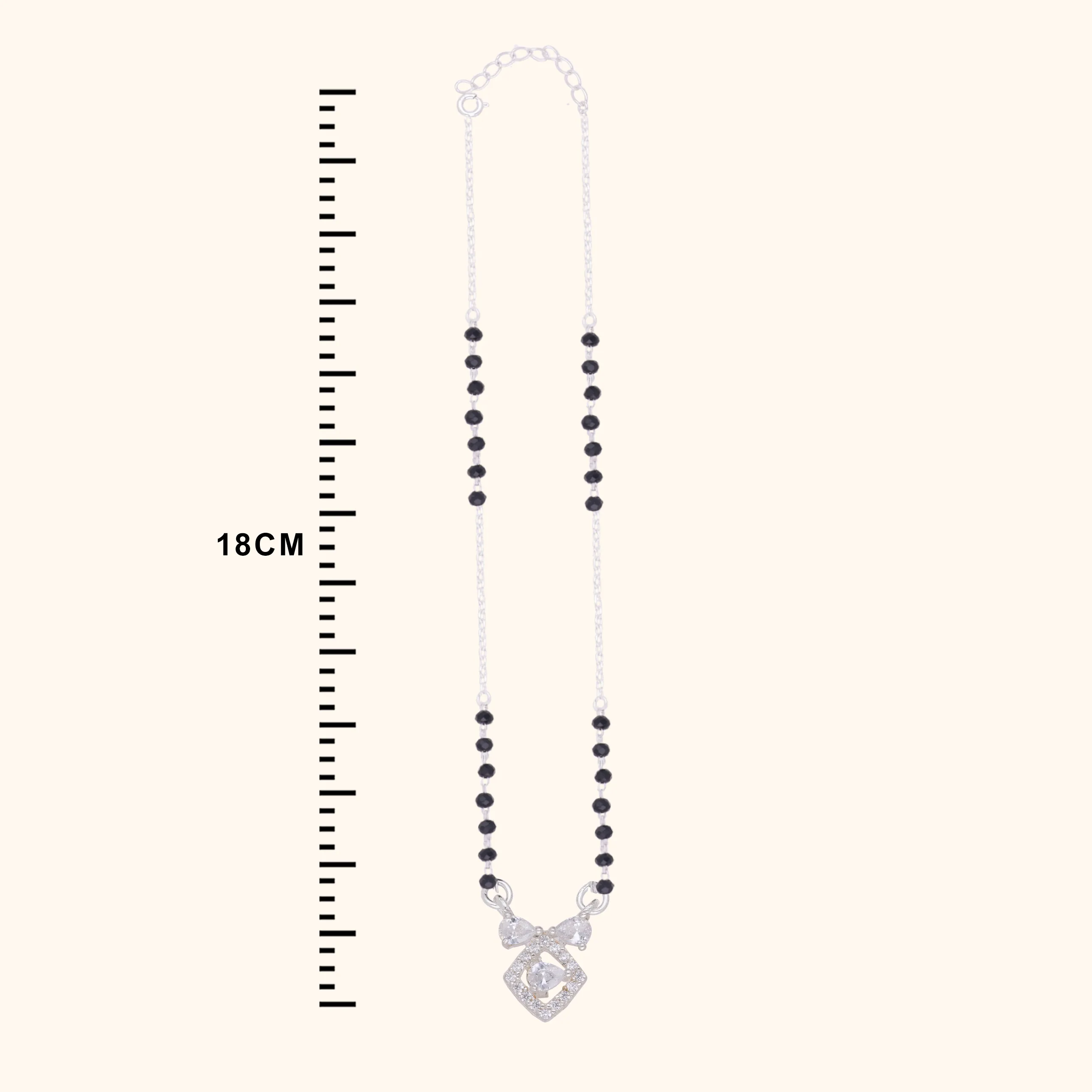 Radiant Simple Silver Mangalsutra