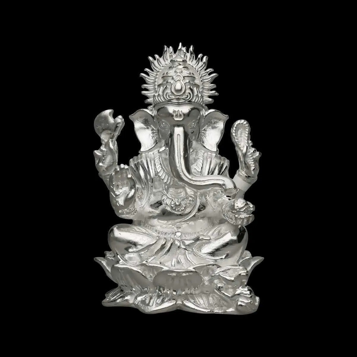 Sacred 925 Silver Ganpathi Murthi