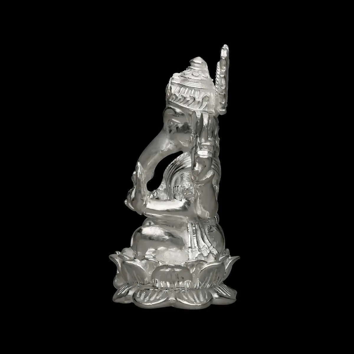 Sacred 925 Silver Ganpathi Murthi