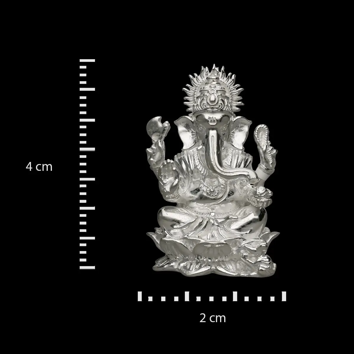 Sacred 925 Silver Ganpathi Murthi