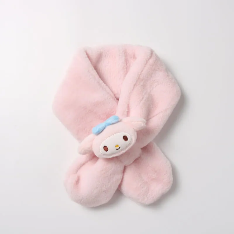 Sanrio Warm Fluffy Scarf with Detachable Doll
