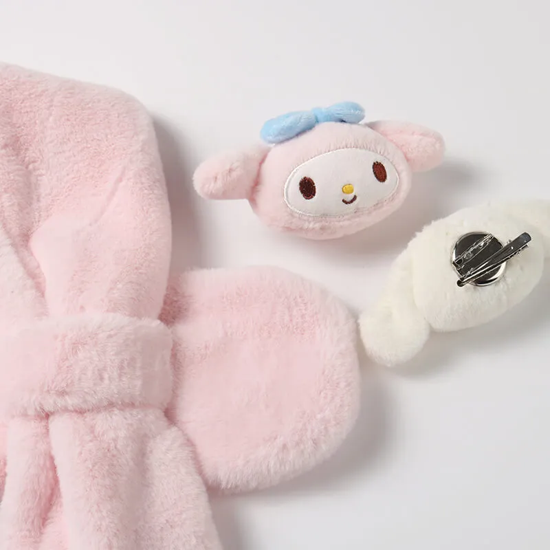 Sanrio Warm Fluffy Scarf with Detachable Doll