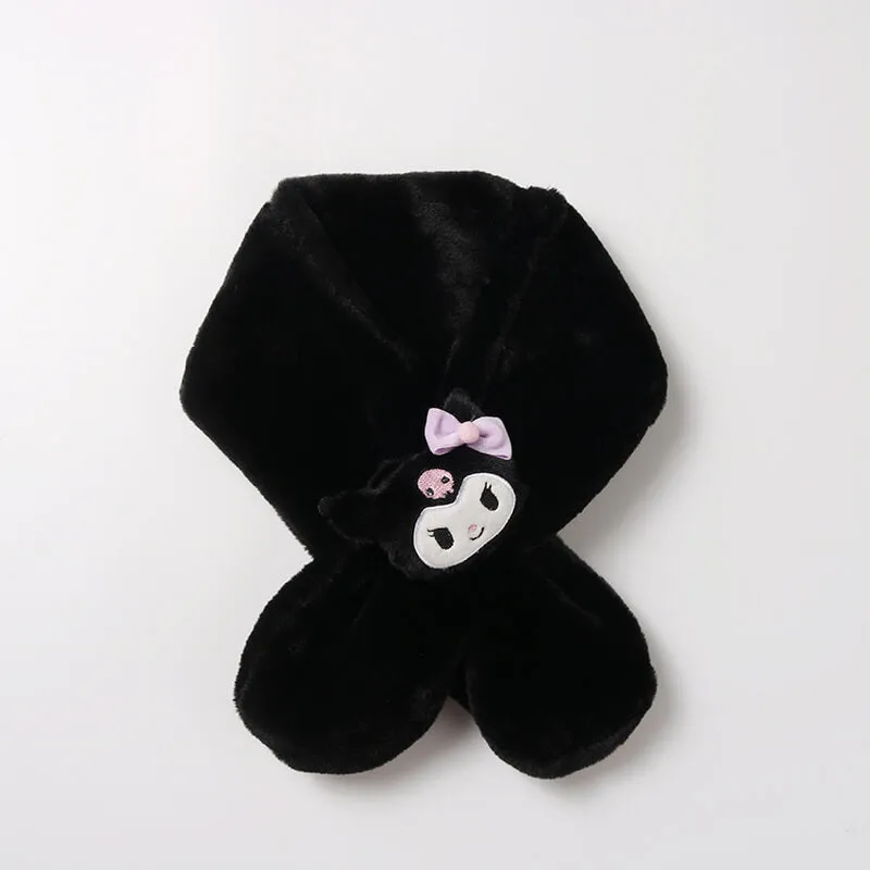 Sanrio Warm Fluffy Scarf with Detachable Doll
