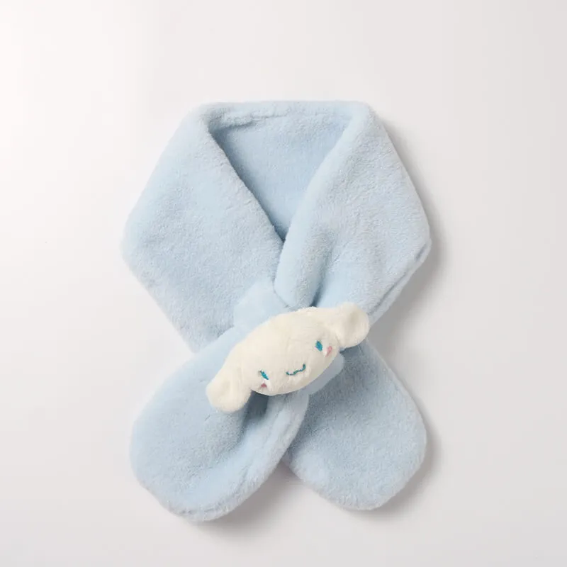 Sanrio Warm Fluffy Scarf with Detachable Doll