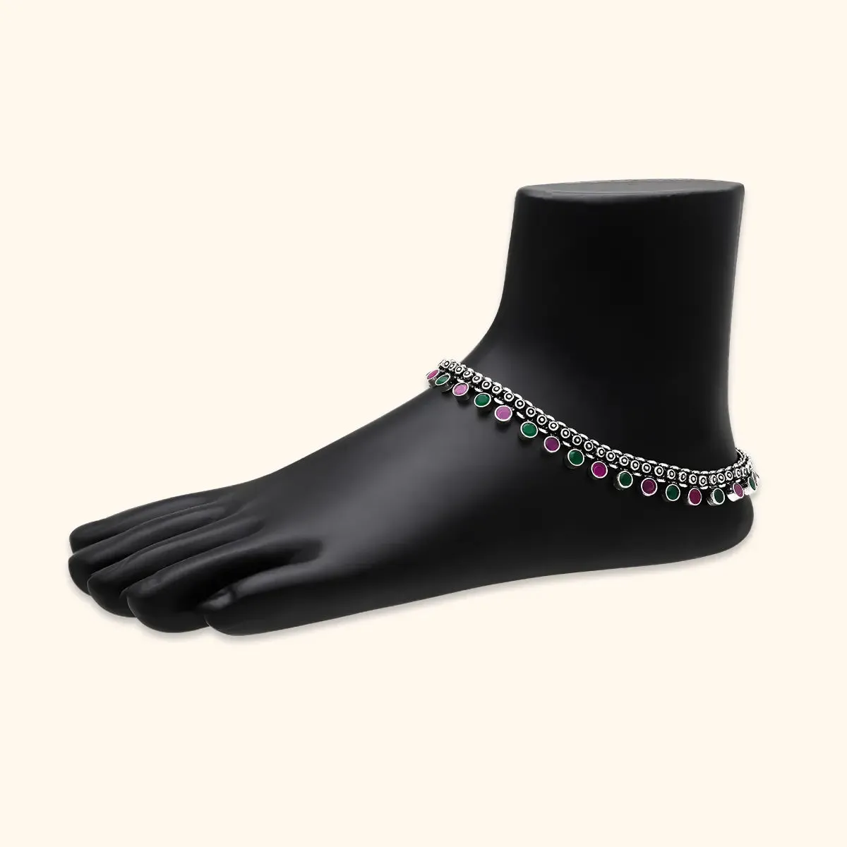 Silver Charm Anklet
