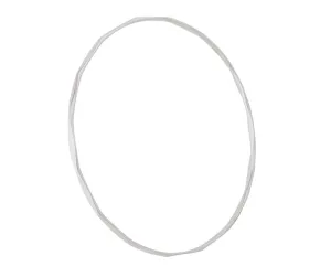 Silver Faceted Bangle - 2.25mm