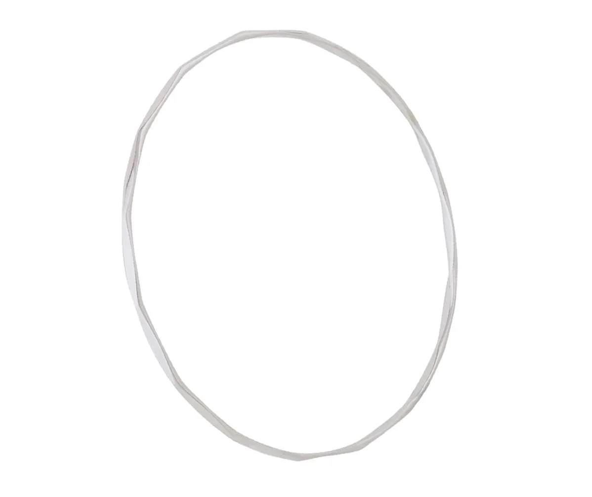 Silver Faceted Bangle - 3.0mm