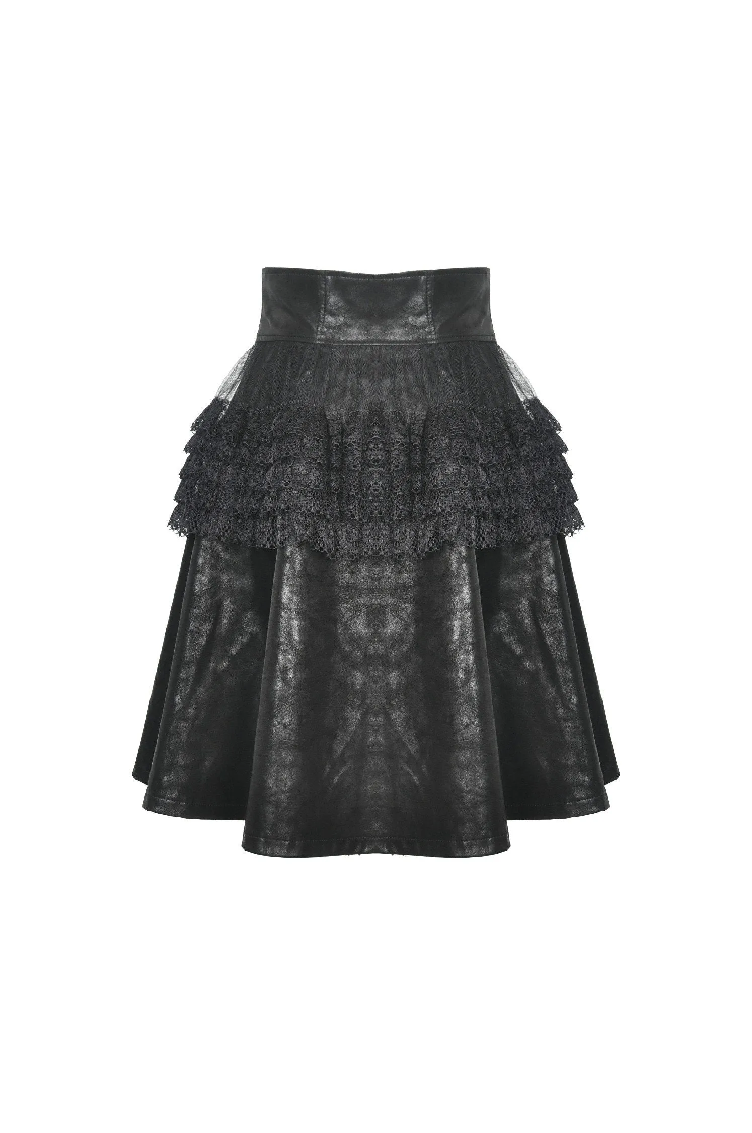 Steampunk layered short skirt KW186