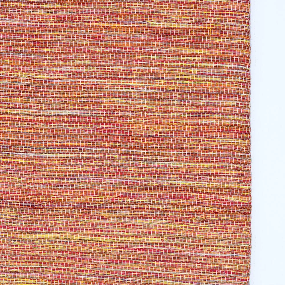 Tapis artisanal en fibres naturelles 200x150 - Orange