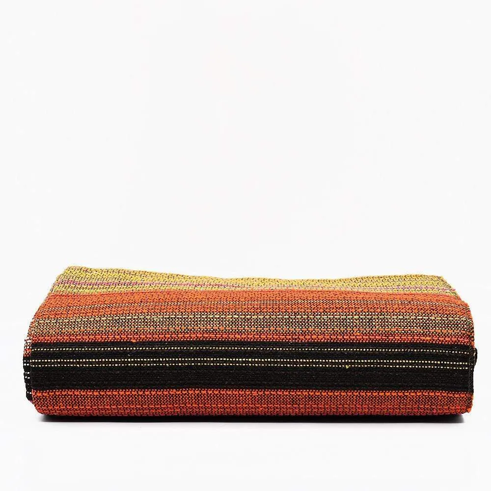 Tapis fin en coton 210x150 - Orange