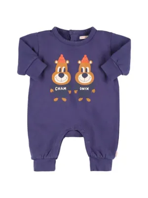 Tiny Cottons   Bears print organic cotton romper 